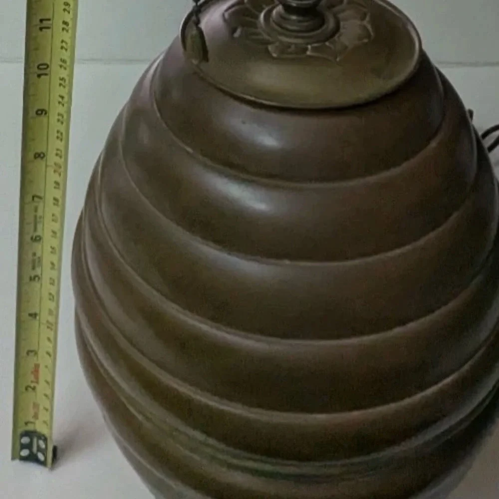 Classic Black Ribbed Table Lamp Shade by - Picture 4 of 7